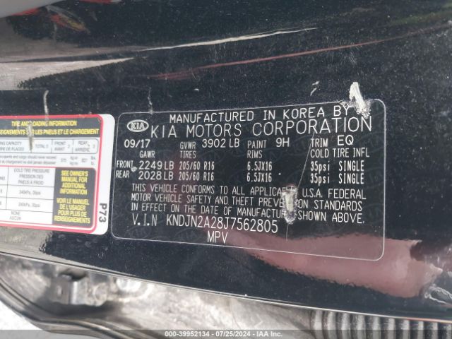 KNDJN2A28J7562805 KIA Soul