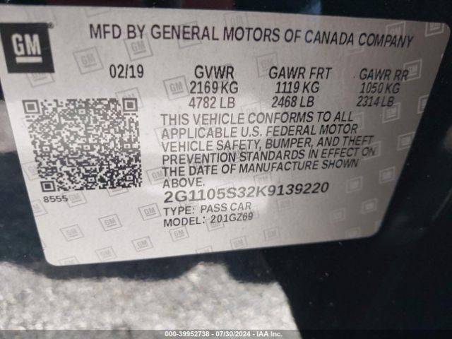 2G1105S32K9139220 Chevrolet Impala Premier