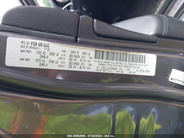 1C4RJEJG2HC605600 Jeep Grand Cherokee Summit 4x2