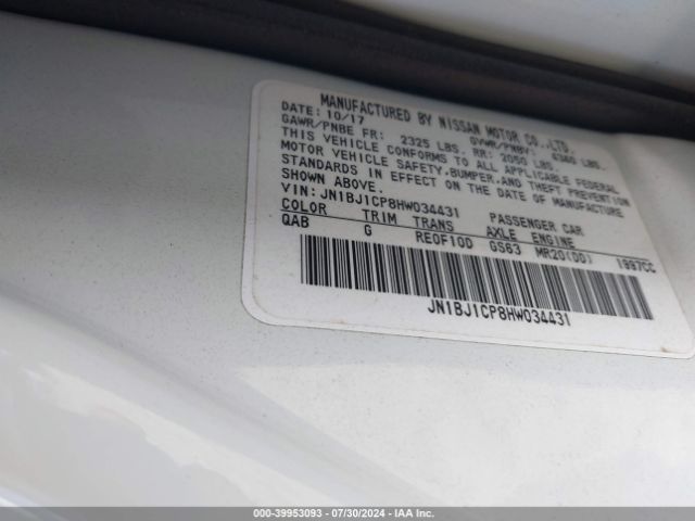 JN1BJ1CP8HW034431 Nissan Rogue Sport Sl