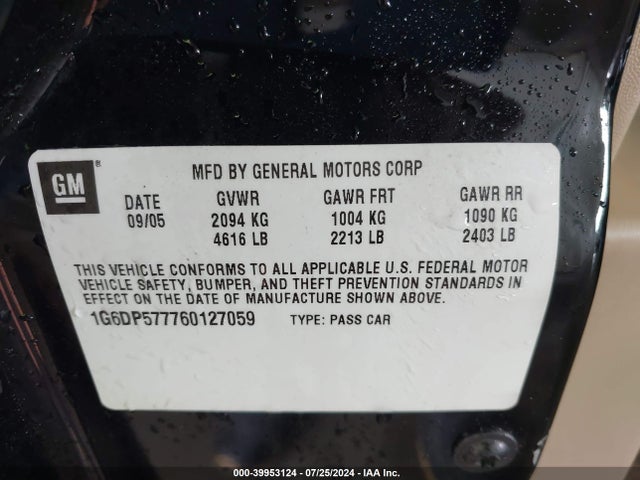 2006 CADILLAC CTS 1G6DP577760127059 Photo 8