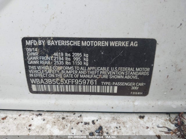 WBA3B5C5XFF959761 BMW 328i Xdrive