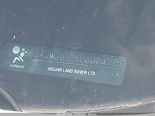 2013 JAGUAR XF SAJWJ0EF5D8S89275 Photo 8