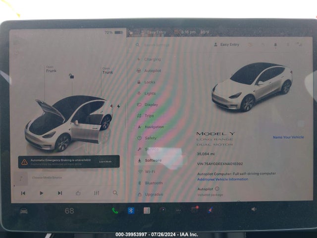 2022 TESLA MODEL Y 7SAYGDEEXNA010392 Photo 6
