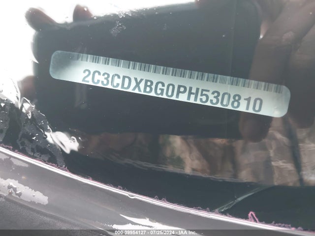 2C3CDXBG0PH530810 Dodge Charger Sxt