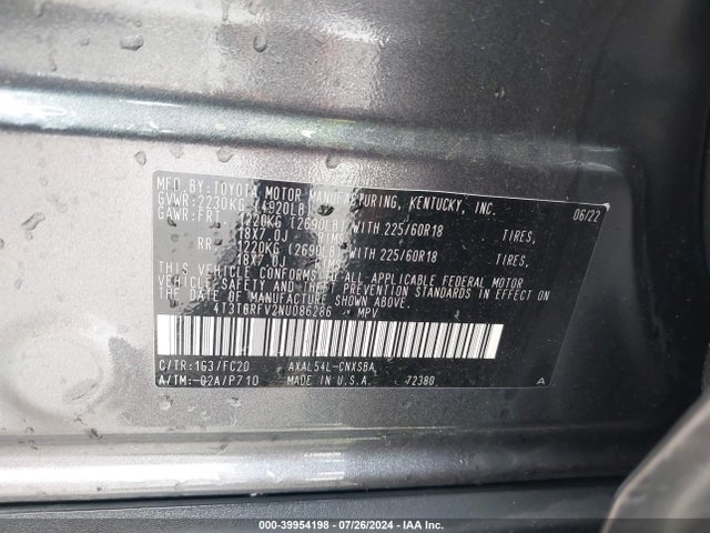 Toyota Rav4 Hybrid Se 2022 4T3T6RFV2NU086286 Image 9