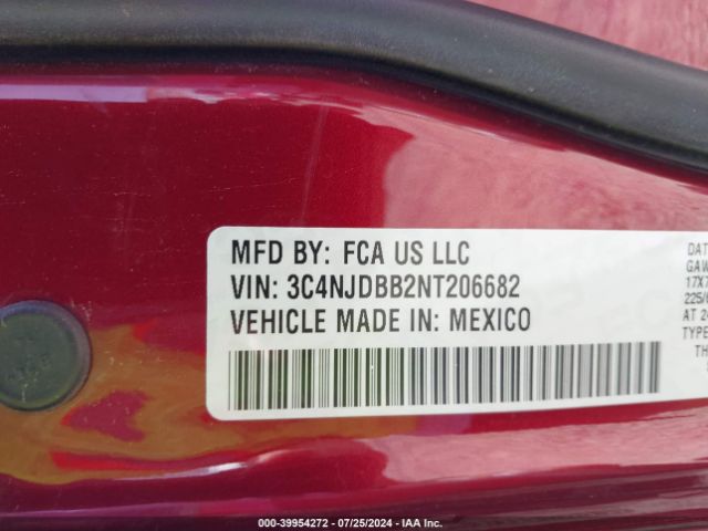 3C4NJDBB2NT206682 Jeep Compass Latitude 4x4