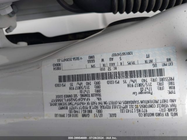 1FADP3N29FL356517 Ford Focus Titanium