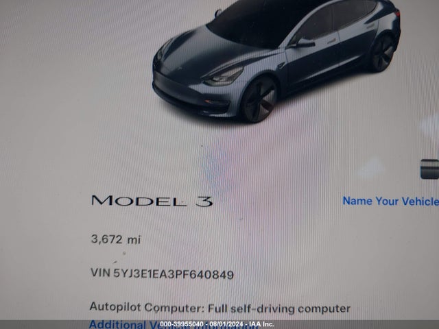 Tesla Model 3 Rear-wheel Drive 2023 5YJ3E1EA3PF640849 Image 15