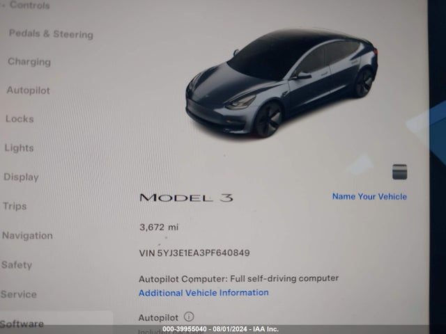 Tesla Model 3 Rear-wheel Drive 2023 5YJ3E1EA3PF640849 Image 7