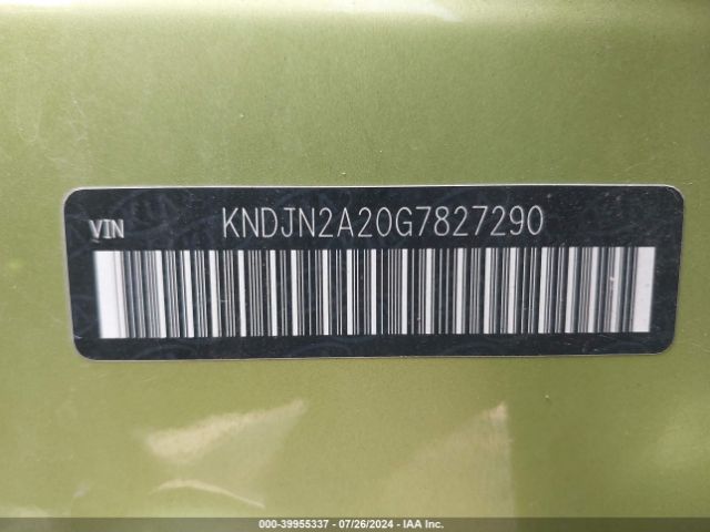 KNDJN2A20G7827290 KIA Soul