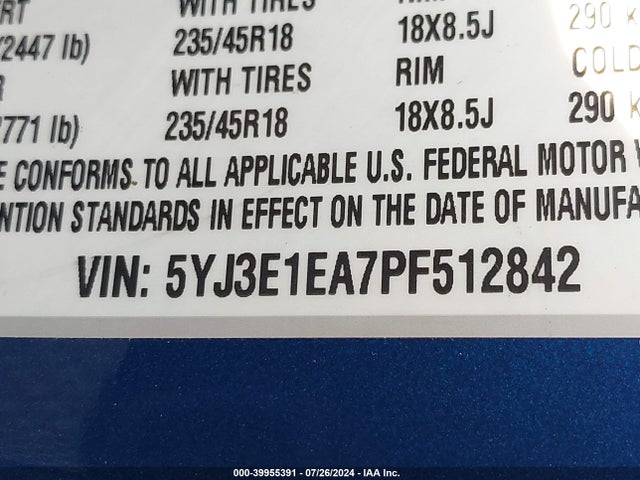 2023 TESLA MODEL 3 5YJ3E1EA7PF512842 Photo 8