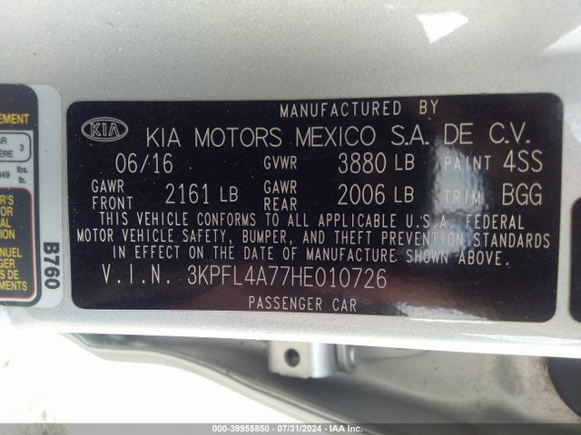 KIA FORTE LX 2017 3KPFL4A77HE010726 Image 9