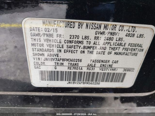 JN1BV7AP8FM340256 Infiniti Q50