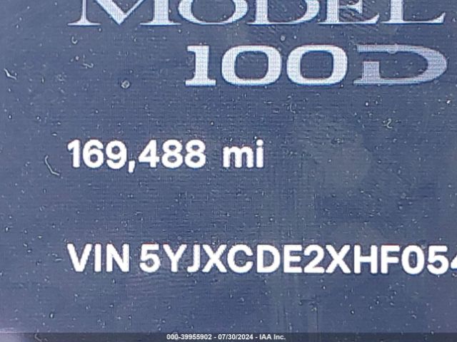 5YJXCDE2XHF054149 Tesla Model X 100d/75d/90d
