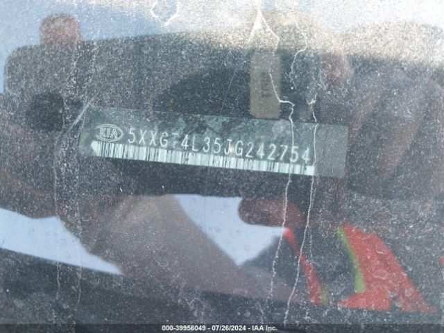 5XXGT4L35JG242754 KIA Optima Lx