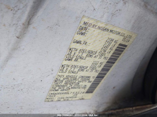 Nissan Frontier Sl 2014 1N6AD0ER9EN753128 Image 9