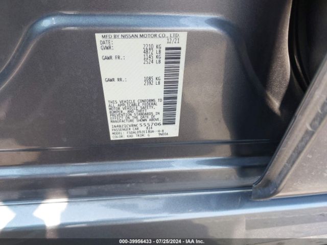 1N4BZ1CV8NC555706 Nissan Leaf Sv Plus 62 Kwh