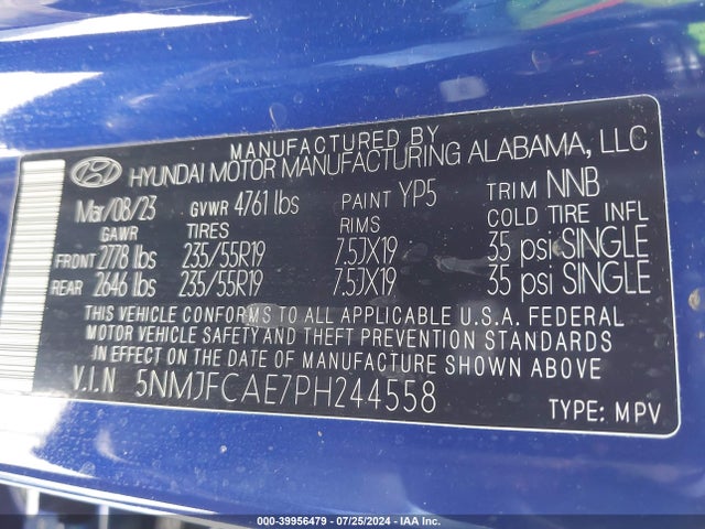 Hyundai TUCSON SEL 2023 5NMJFCAE7PH244558 Image 9