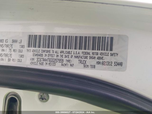 3C6TR4HT6GG257959 RAM 2500 Tradesman