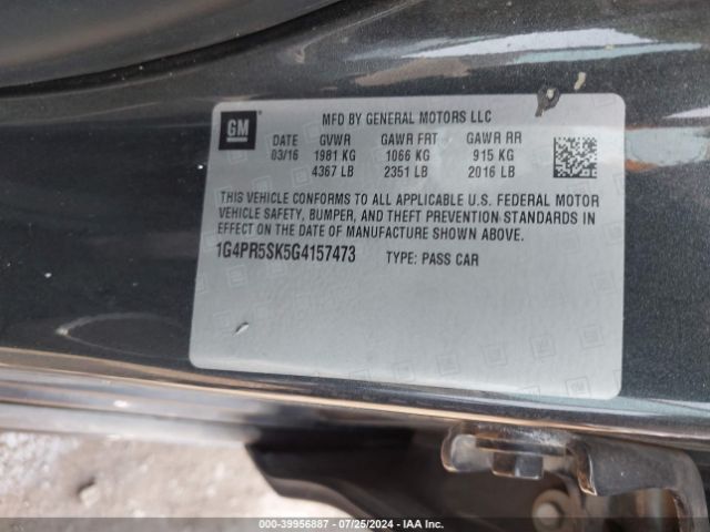 1G4PR5SK5G4157473 Buick Verano Convenience Group