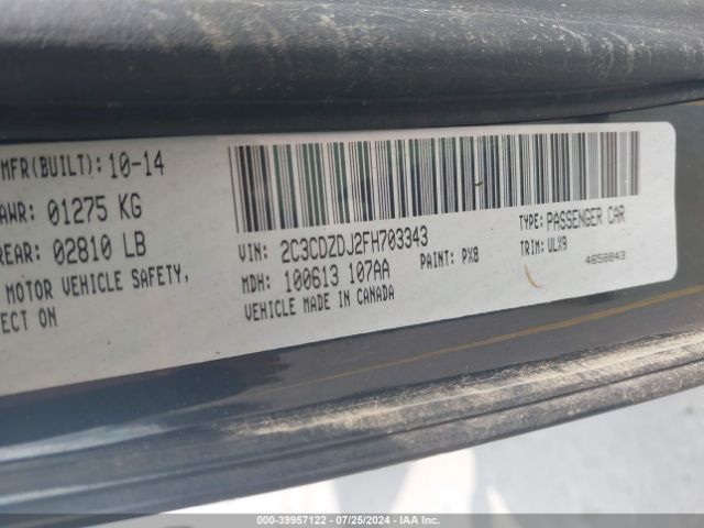 2C3CDZDJ2FH703343 Dodge Challenger Srt 392