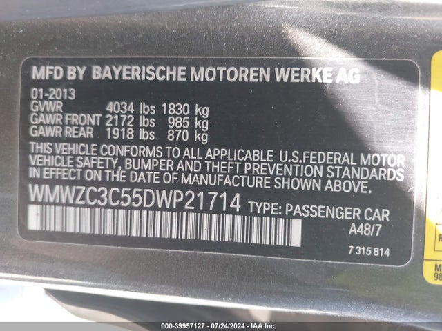 2013 MINI COUNTRYMAN WMWZC3C55DWP21714 Photo 8