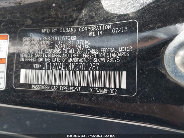 Toyota 86 Gt/trd Se 2019 JF1ZNAE14K9701287 Image 9