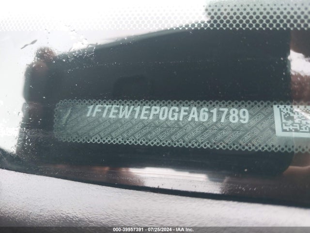 1FTEW1EP0GFA61789 Ford F-150 Xlt
