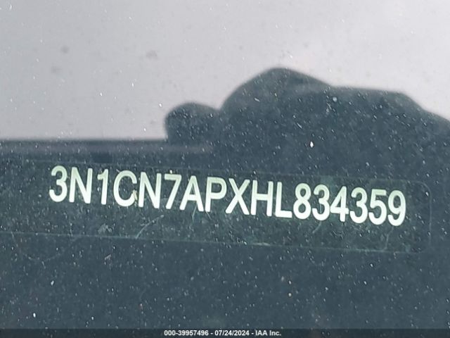 3N1CN7APXHL834359 Nissan Versa 1.6 S