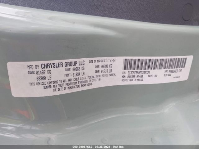 3C3CFFBR0ET262724 Fiat 500 SPORT