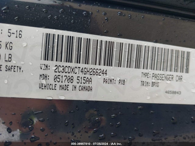 Dodge CHARGER R/T 2016 2C3CDXCT4GH266244 Image 9