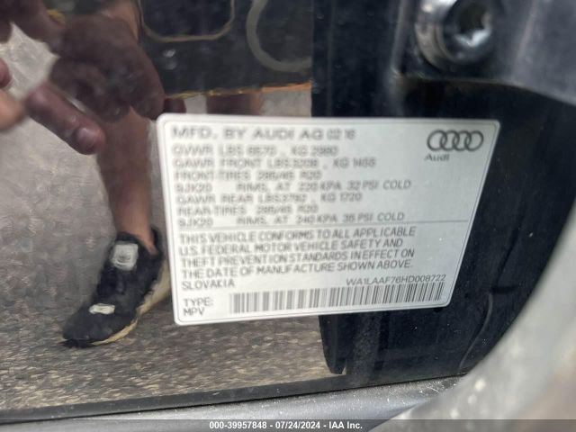WA1LAAF76HD008722 Audi Q7 Premium Plus