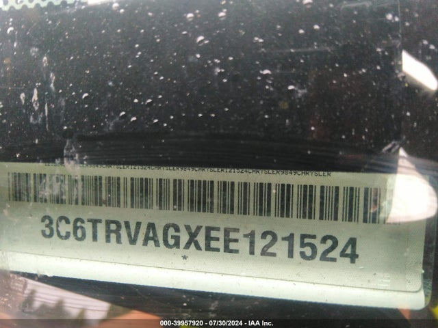 RAM Promaster 1500 Low Roof 2014 3C6TRVAGXEE121524 Image 9