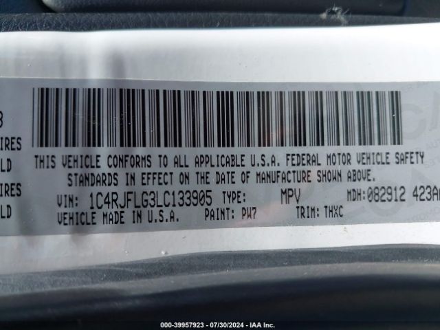 1C4RJFLG3LC133905 Jeep Grand Cherokee Trailhawk 4x4