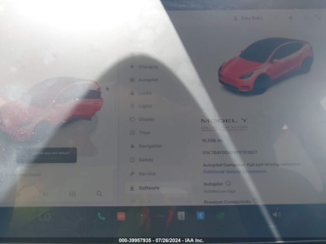 7SAYGDEF6PF701207 Tesla Model Y Awd/performance Dual Motor All-wheel Drive