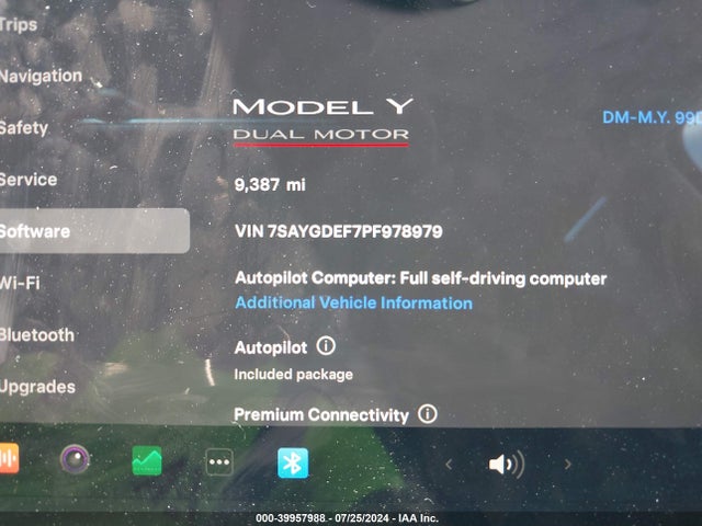 7SAYGDEF7PF978979 Tesla Model Y Awd/performance Dual Motor All-wheel Drive