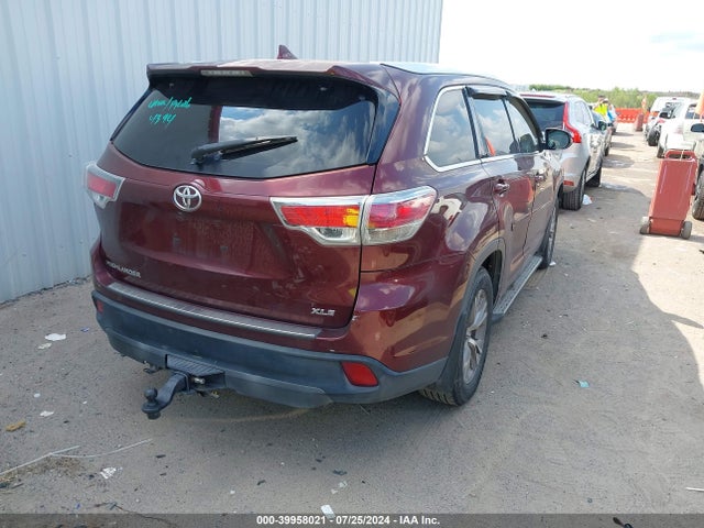 Toyota Highlander Xle V6 2015 5TDKKRFHXFS044162 Image 4