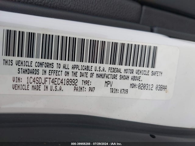 Dodge Durango Special Service 2014 1C4SDJFT4EC418992 Image 9