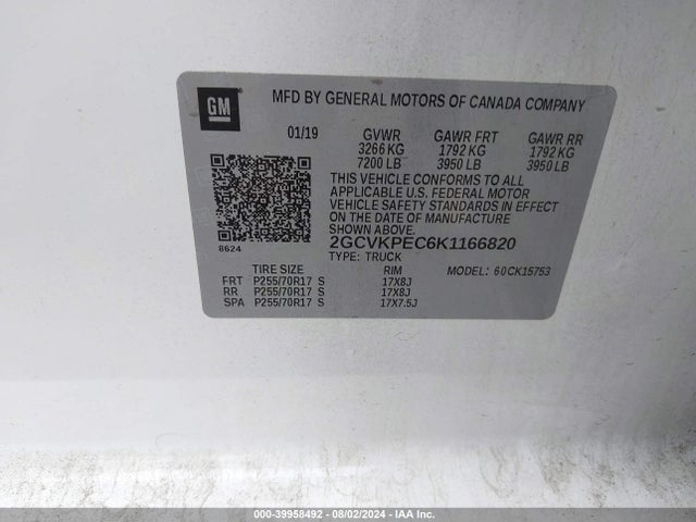 Chevrolet Silverado 1500 Ld Lt 2019 2GCVKPEC6K1166820 Image 9
