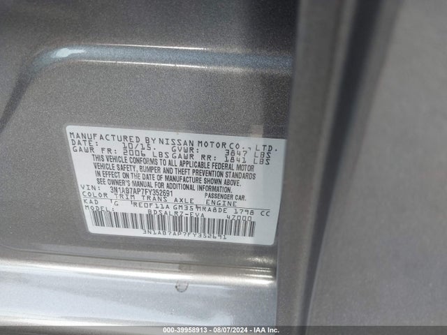 Nissan SENTRA SR 2015 3N1AB7AP7FY352691 Image 9