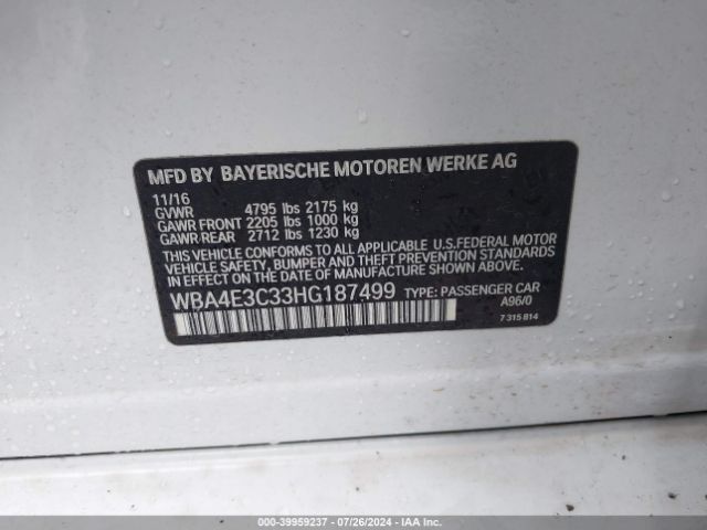 WBA4E3C33HG187499 BMW 440i Gran Coupe