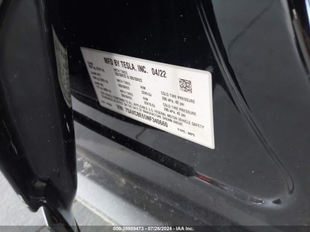 2022 TESLA MODEL X 7SAXCBE65NF340660 Photo 8