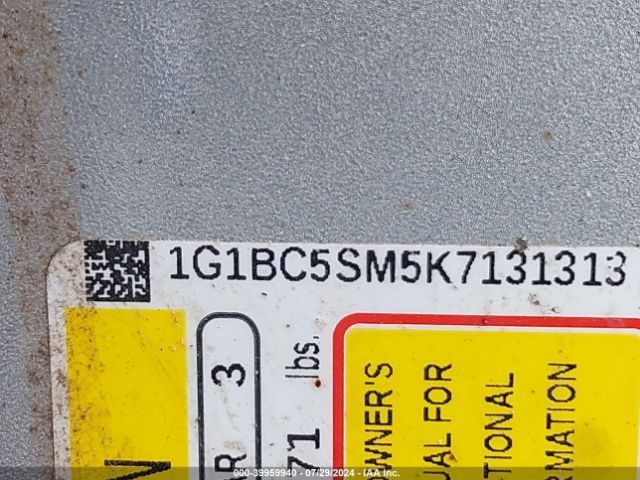 1G1BC5SM5K7131313 Chevrolet CRUZE LS