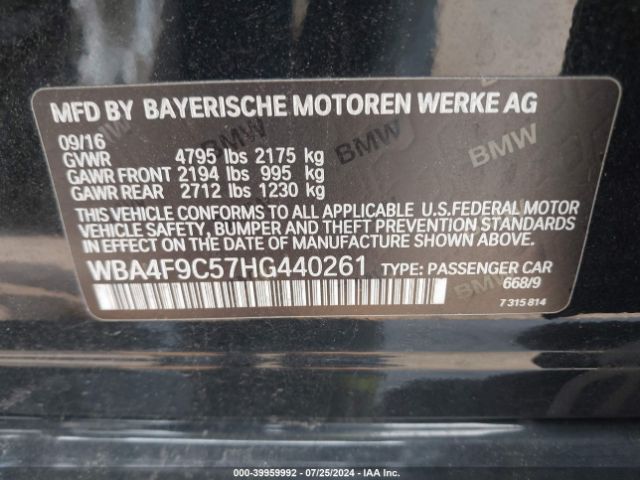 WBA4F9C57HG440261 BMW 430i Gran Coupe Xdrive