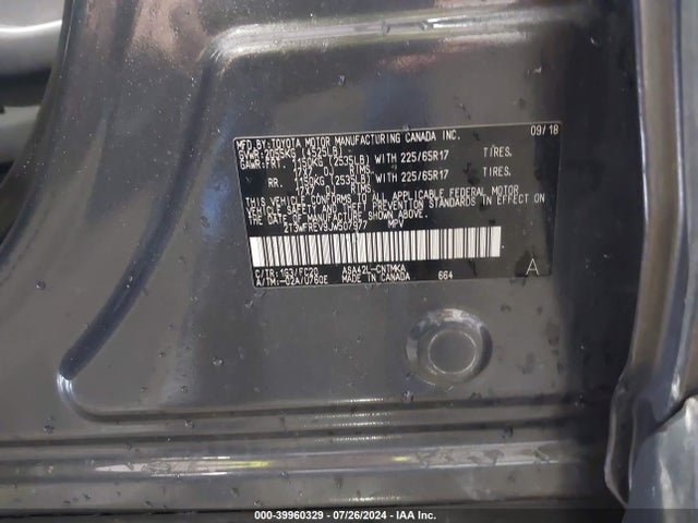 Toyota Rav4 Xle 2018 2T3WFREV9JW507977 Image 9