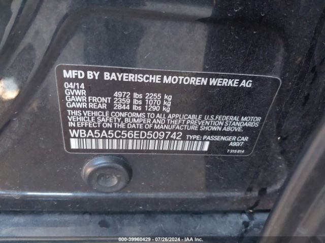 WBA5A5C56ED509742 BMW 528I