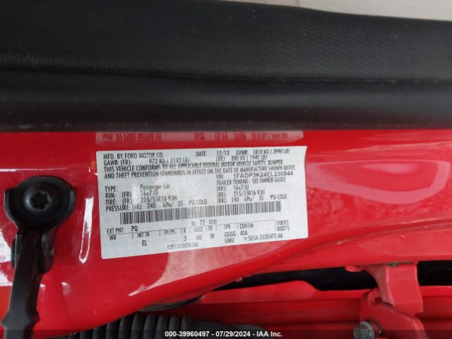 1FADP3K24EL230844 Ford FOCUS SE