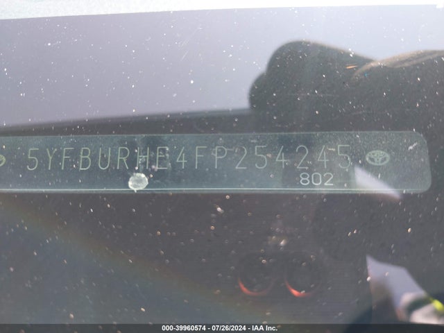 Toyota COROLLA LE 2015 5YFBURHE4FP254245 Image 9