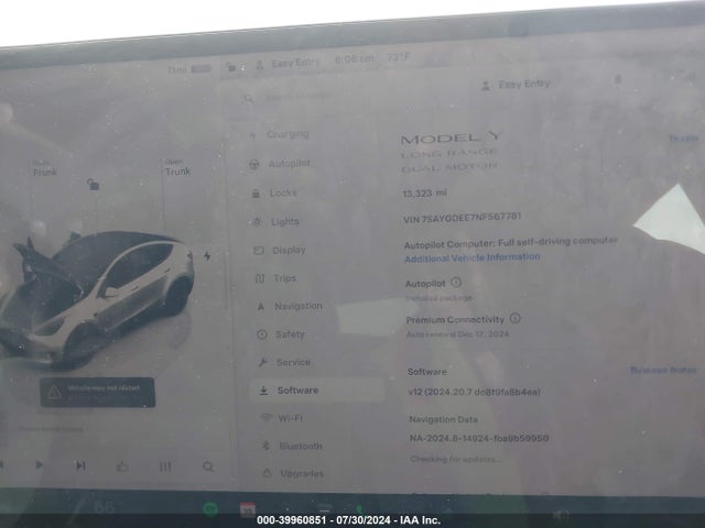 2022 TESLA MODEL Y 7SAYGDEE7NF567781 Photo 6